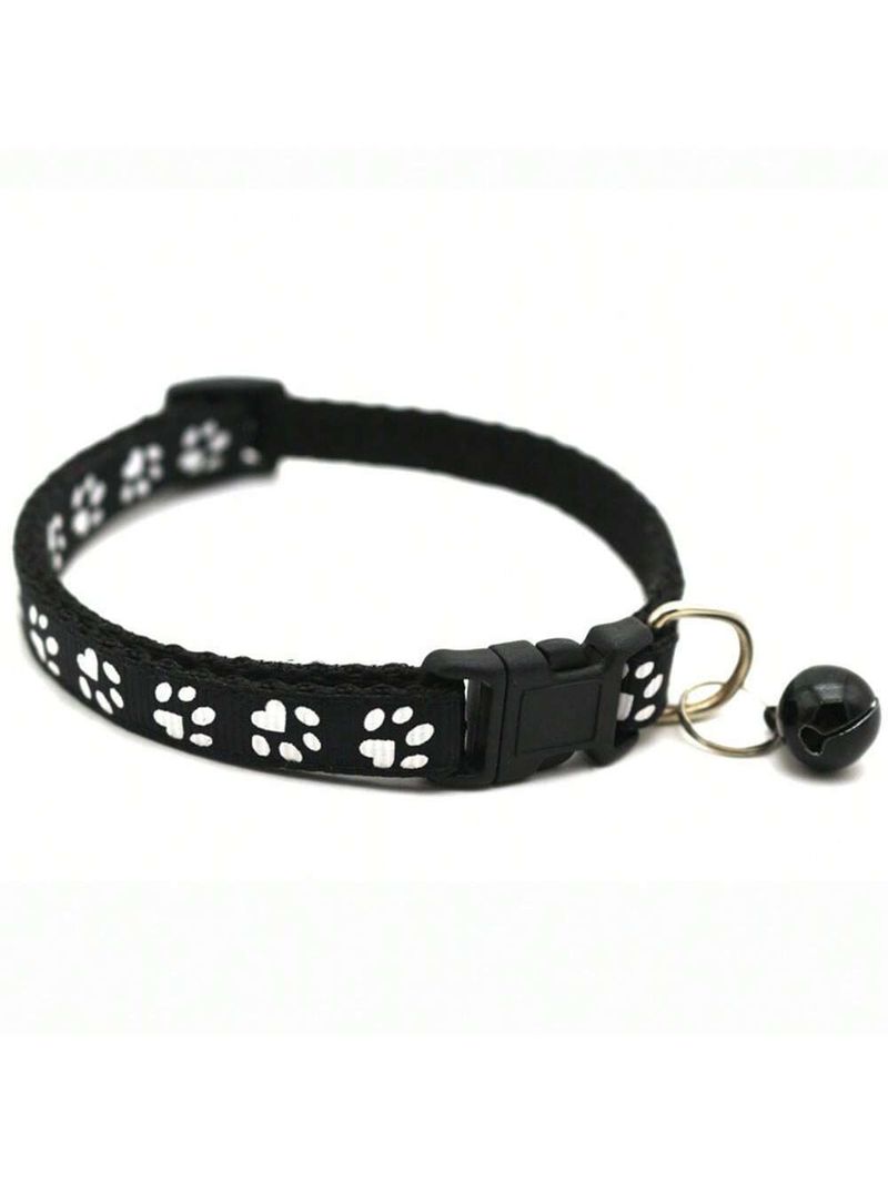 New Colorful Puppy Pet Leash Cat Paw Print Collar_voghion.com