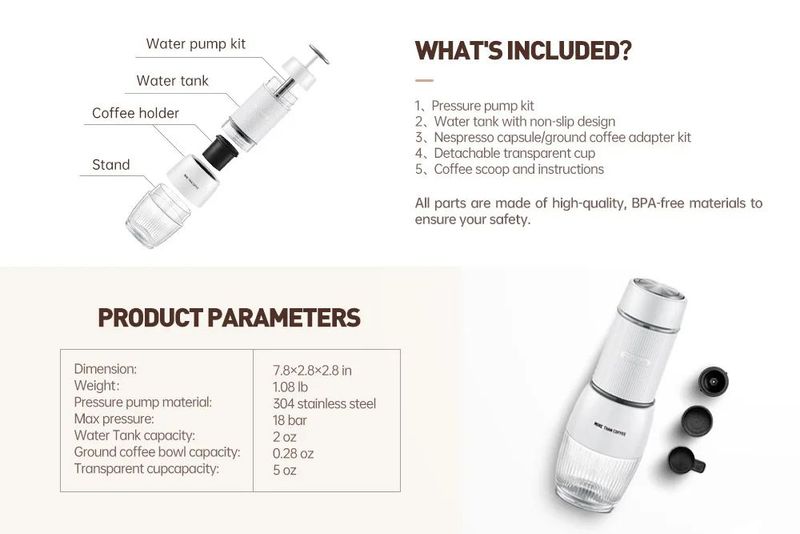 Handheld Mini Machine Portable Capsule Coffee Maker M_voghion.com