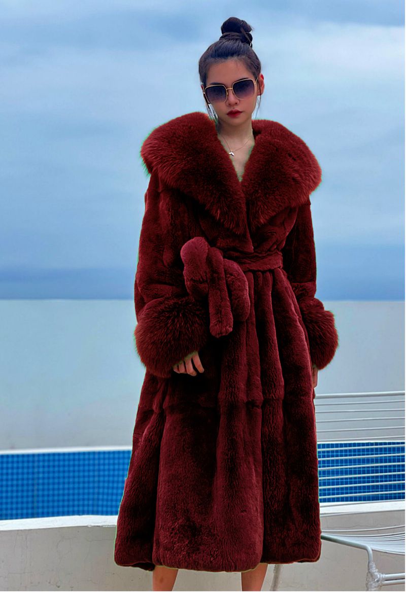 Abbigliamento da donna Autunno e inverno Grande collo di pelliccia Moda cappotto di pelliccia Donna media lunghezza ispessito temperamento sciolto cappotto casual_voghion.com