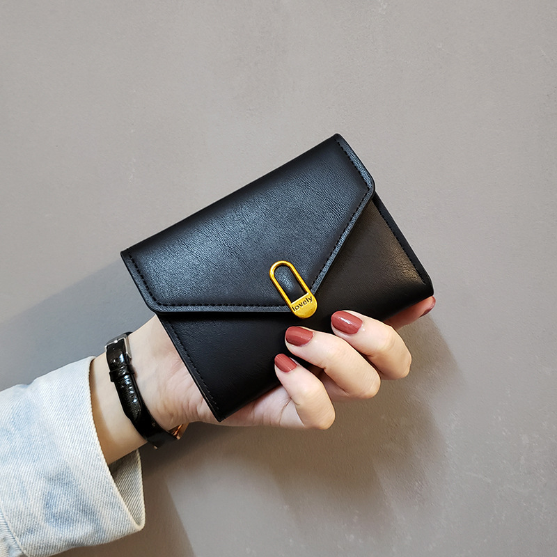 New Lovely Short Tri-fold Small Women's Coin Purse Card Holder Wallet_voghion.com