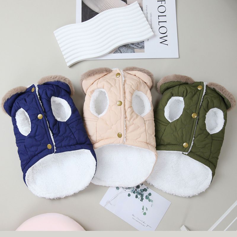 Waterproof Fleece Jacket For Dogs By PawParty Store_voghion.com