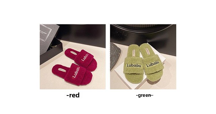 Flauschigen Für Frauen 2025 Herbst Winter Neue Stil Outdoor Dicke Sohle Fleece Indoor Hause Warme Baumwolle Hausschuhe_voghion.com