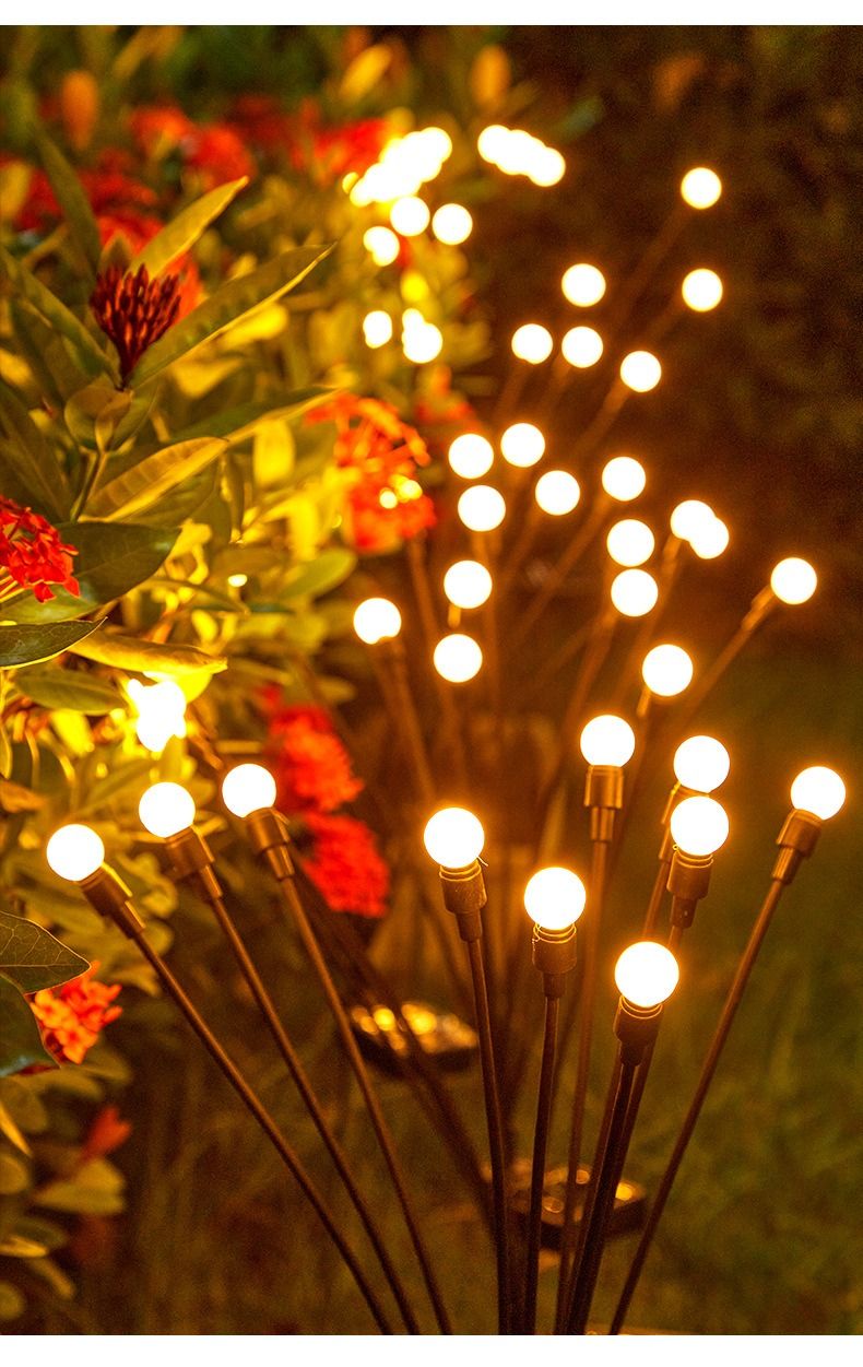 Neue solarbetriebene Glühwürmchenlampe für Gärten und Terrassen mit wasserdichten LED-Perlen_voghion.com