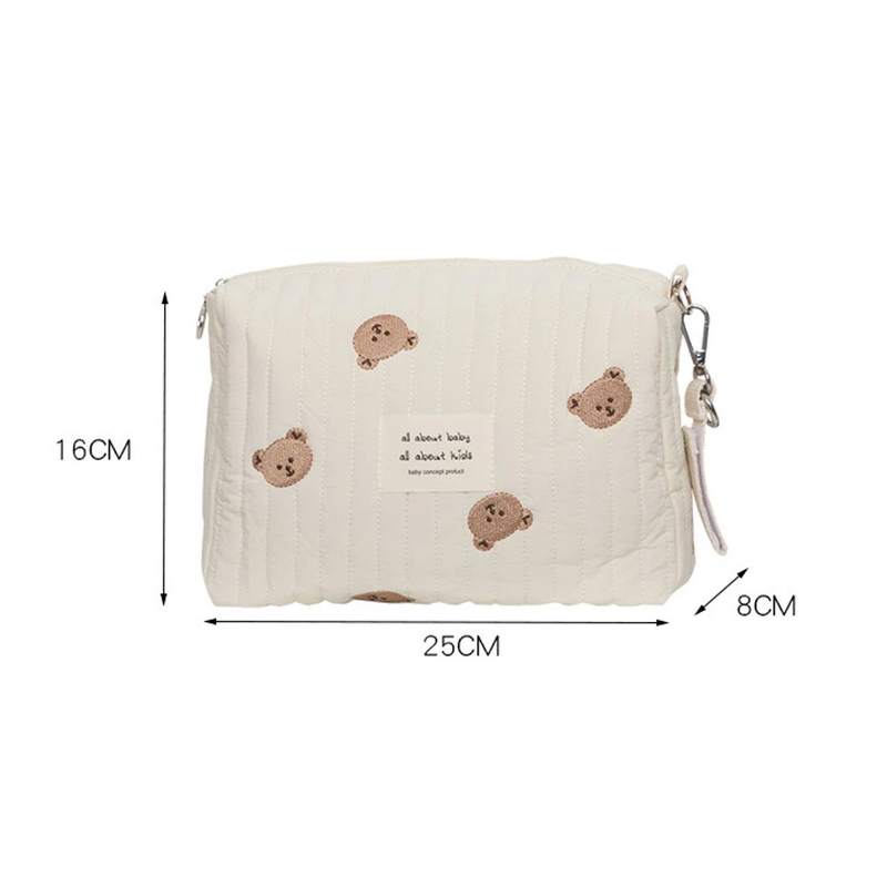 New Mommy Bag Cute Print Embroidery Mommy Bag Zipper Newborn Baby Diaper Bag Nappy Pouch Travel Stroller Storage Bags_voghion.com