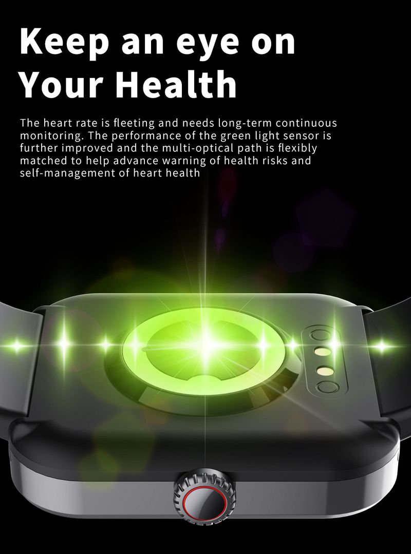 Smart Watch Fitness Herzfrequenz Blutsauerstoff Schlaf Schrittzähler_voghion.com