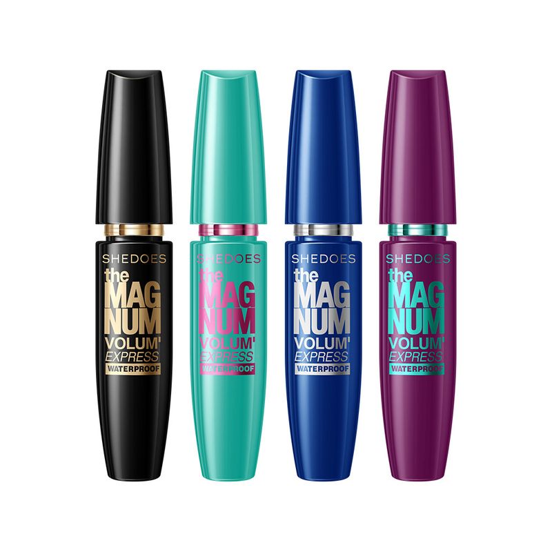 Máscara de pestañas SHEDOES de cuatro colores, resistente al agua y al sudor, de larga duración, de secado rápido y gruesa_voghion.com