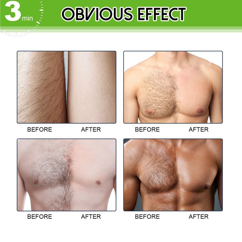 2024 Men's Hair Removal Cream is gentle non irritating, cleansing rejuvenating all over the arms, armpits, legs,_voghion.com