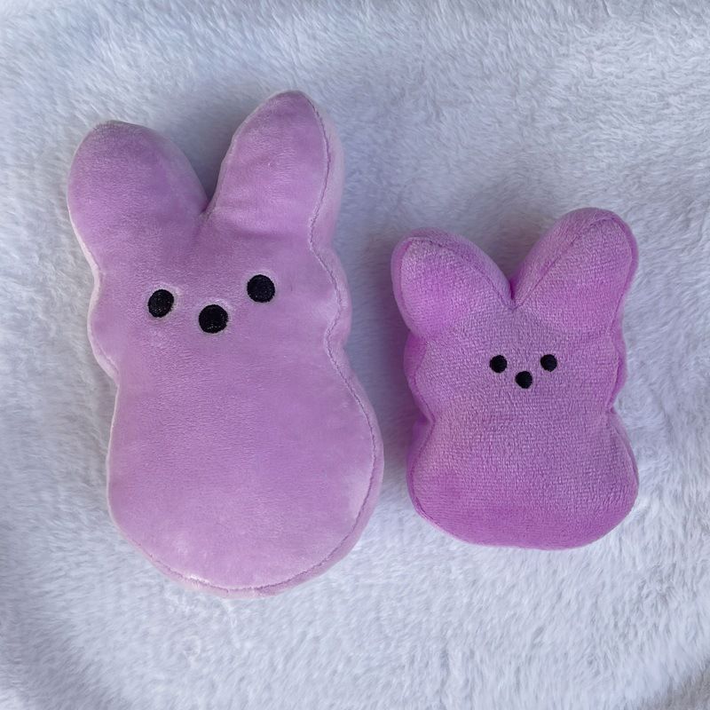 Grenziwwerschreidend Neit Produkt Peeps Rabbit Ouschteren Faarweg Cartoon Rabbit Plüschspill Stoffpopp gefëllt mat Kottengpopp_voghion.com