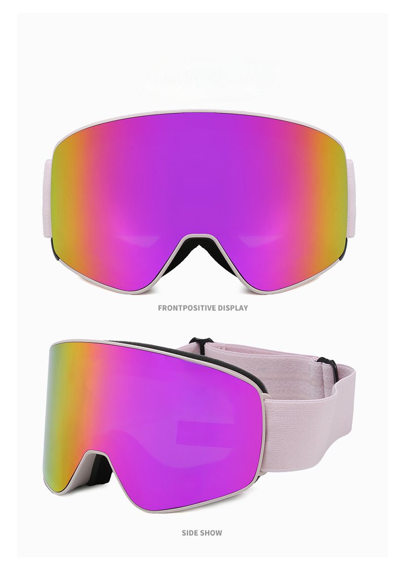 Lunettes de ski d'alpinisme 2025 pour hommes et femmes, double couche antibuée, avec verres correcteurs magnétiques à clipser, pour la neige_voghion.com