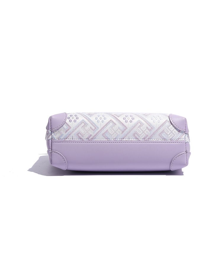 Borsa a mano con sciarpa di seta in stile etnico con motivo broccato jacquard, borsa per bambini con cesto di verdure,_voghion.com
