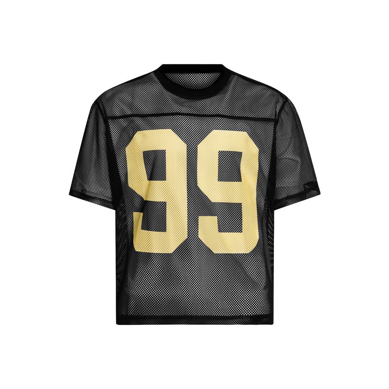 2025 Mesh Short Sleeve Hip-Hop Rap Trend Breathable Base Shirt Summer Sports Layering_voghion.com