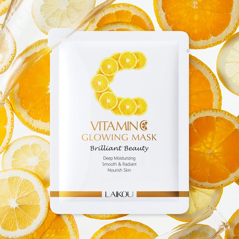 Bakımlar ve Maskeler Yeni Ürün Leco Vitamin C Gençleştirici Maske 25g Nemlendirici Nemlendirici Yama Maskesi İngilizce Paketleme_voghion.com