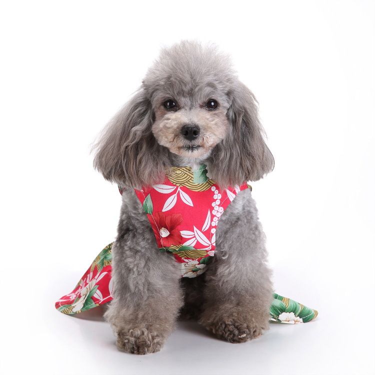 Katze und Hochzeit süße elegante Outdoor Walking Hund Bowknot Prinzessin Stil Haustier Kleid_voghion.com