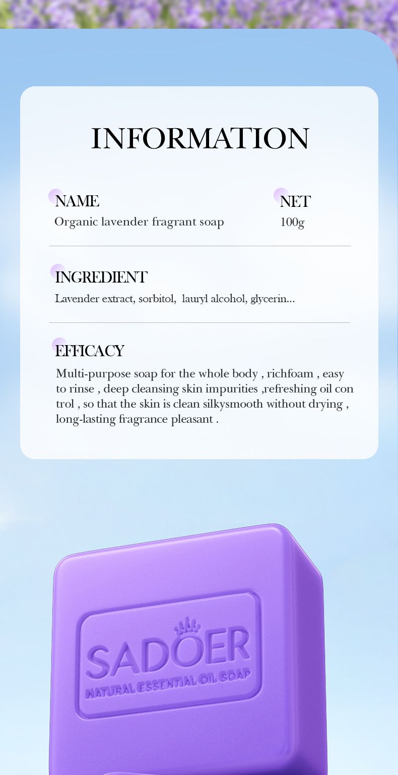 Handmade Soap SADOER Rose Ginger Vegetable Essential Oil Soap 100g Bath Soap Cleansing Body Natural Moisturizing Hand & Body Soap For Dry Skin,_voghion.com