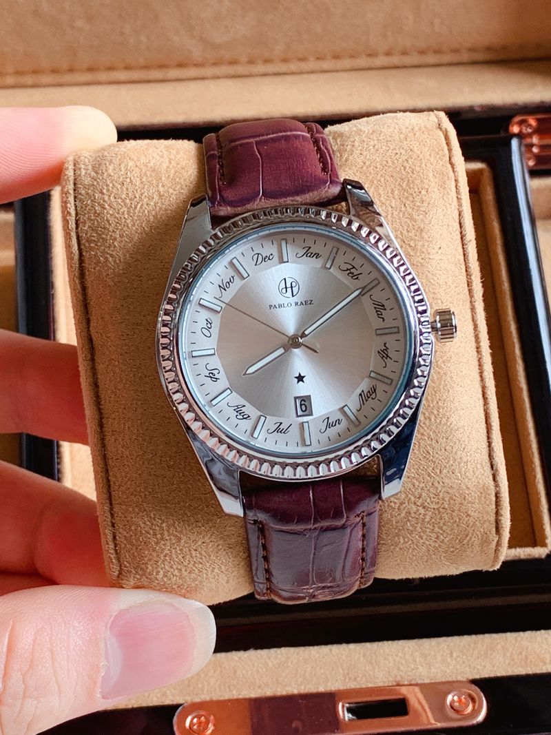 New Business Fashion Casual Belt Men's Watch Strip Ding Scale Office Worker Versatile Quartz Watch Pin Buckle Watch Free Shipping_voghion.com