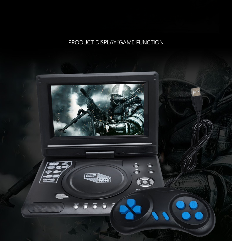 Novi američki standardni 9,8-inčni prijenosni DVD višejezični player EVD zaslon SD kartica USB multimedija cross 8_voghion.com