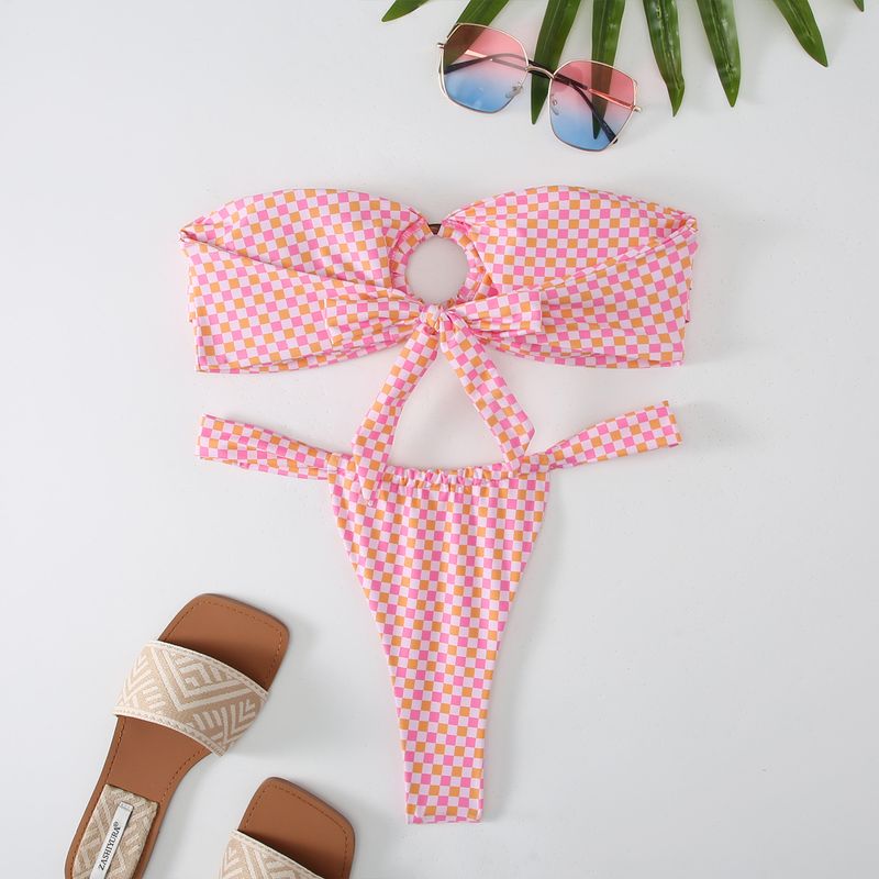 Women's Clothing Split Bikini Printed Sexy Tight Beach Swimsuit_voghion.com