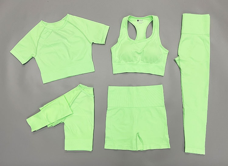 Damen explosive Fitnesshose Sportshorts Yu Khaki Anzug_voghion.com