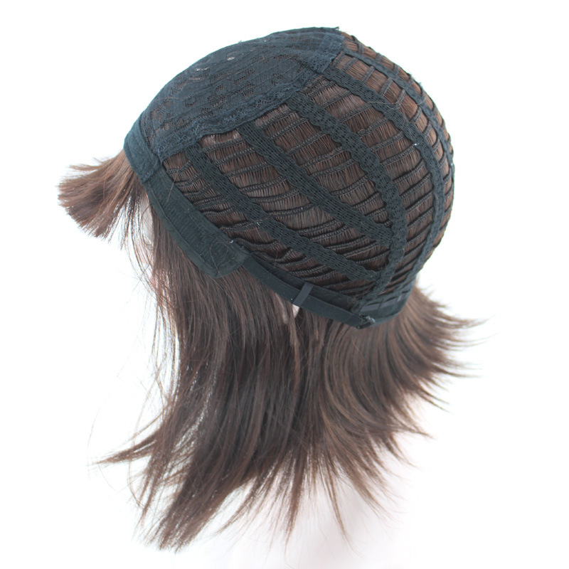 Synthetische Perücke für Frauen mit BOBO Face Wave Head Simulation Short Hair Female_voghion.com