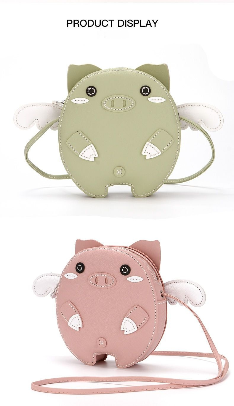 2024 novo mini porco feminino tecido ombro único crossbody auto feito artesanal diy material saco_voghion.com