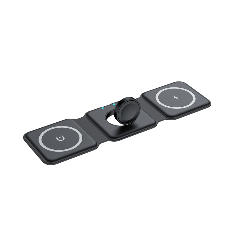Încărcătoare wireless magnetice pliabile de 15W pentru încărcător wireless portabil 3 în 1 pentru ceas/AirPods_voghion.com