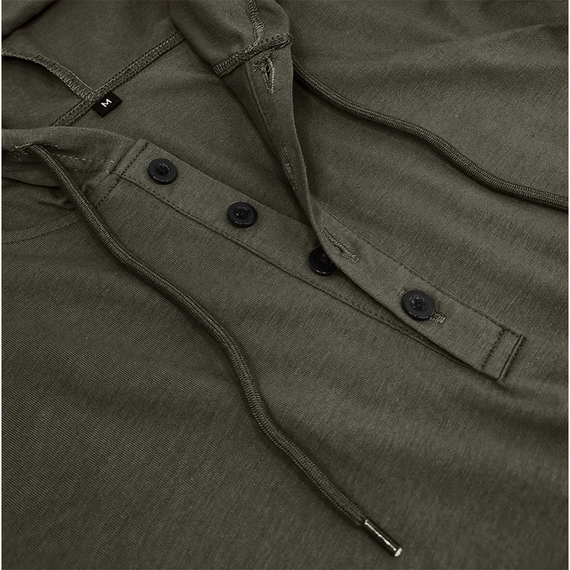 Abbigliamento da uomo Maglietta con cappuccio a maniche corte da uomo_voghion.com