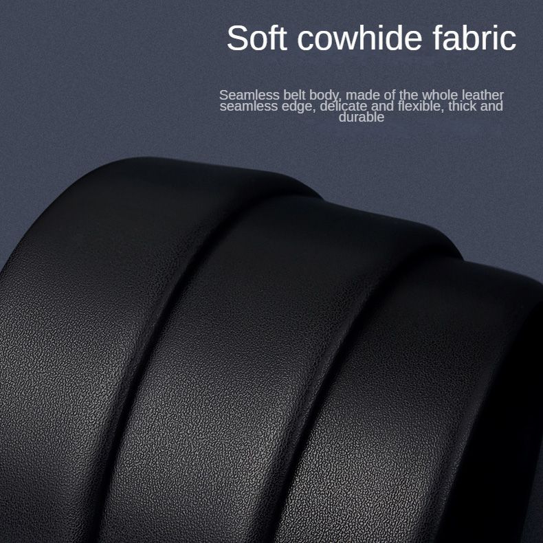 HOT GOLF Herren Gürtel aus echtem Leder mit automatischer Schnalle, trendiger Casual Business-Hosengürtel, vielseitig und einfach_voghion.com