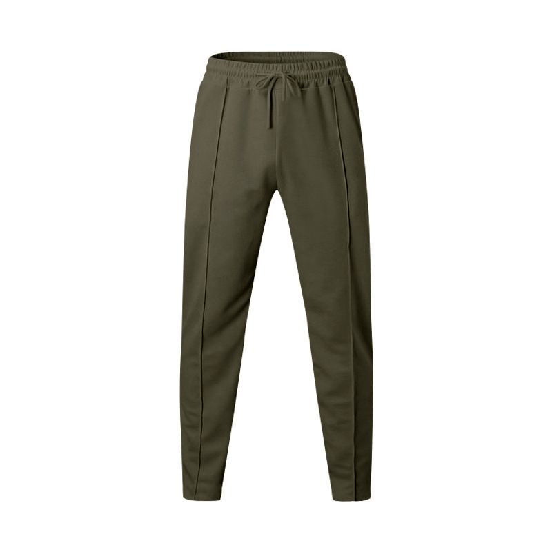 Îmbrăcăminte pentru bărbați, pantaloni sport casual pentru bărbați, talie înaltă, cu cordon, mărime mare, culoare solidă_voghion.com