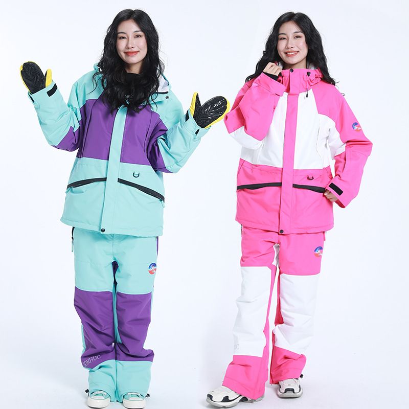 Professioneller Snowboard-Schneeanzug für Damen und Herren, Doppelboard, warm und dick, winddicht, wasserdicht, Outdoor-Skiausrüstung_voghion.com