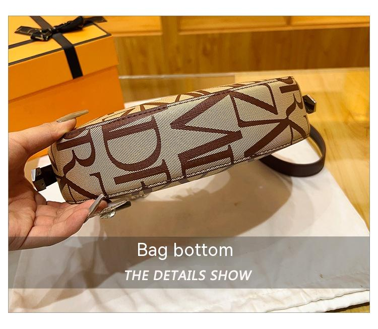Schulter Tasche 2023 Neue Mode Druck Persönlichkeit Internet Celebrity Damen Unterarm Tasche Textur Kette Diagonal Tasche Beste Verkauf_voghion.com