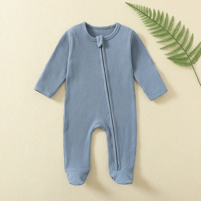 Kids' Clothing Baby Jumpsuit Autumn And Winter Baby Crawling Clothes Long Sleeved Zipper Crawling Clothes Newborn Clothes Fart Clothes Baby Pajamas_voghion.com