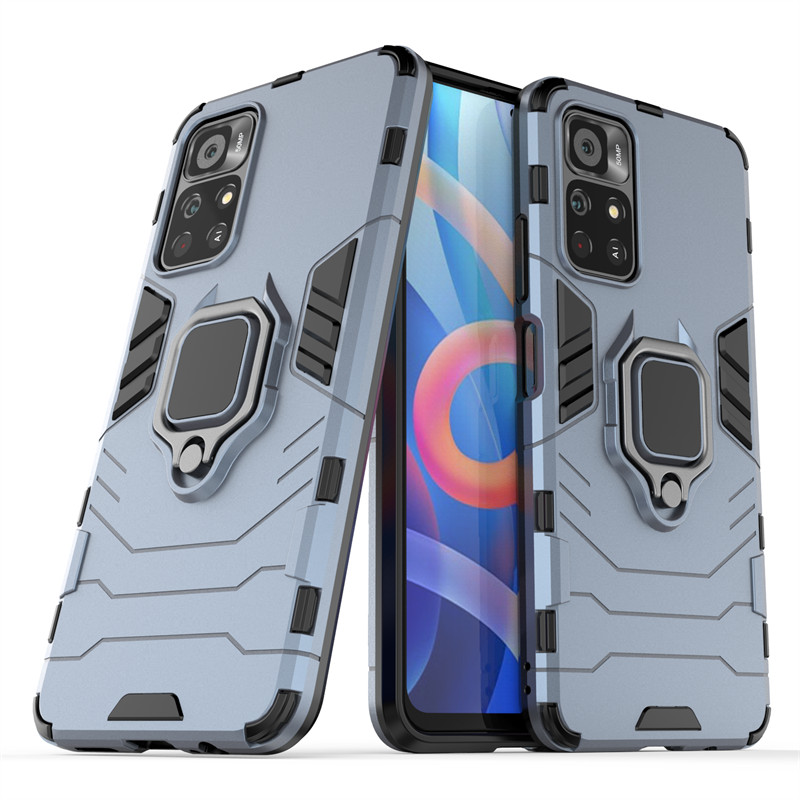Fir Xiaomi Redmi Note 11 Fall Redmi Note 9S 10 11 Pro 5G Cover Shockproof Silikon Stand PC Telefon_voghion.com