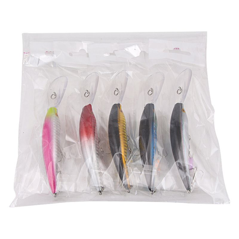 Ilga liežuvėlinė lenta plūduriuojančiai vandens masalui „Minnow“ 13,8 cm 14,5 g, sidabru sustiprintas dvigubo kablio masalas jūrinės žvejybos produktai_voghion.com