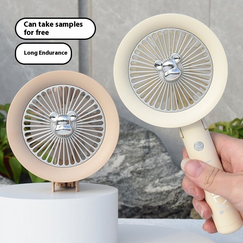 Portable Folding Fan, Desktop USB Charging, Long Battery Life, Multiple Adjustable Levels, Handheld Small Fan_voghion.com