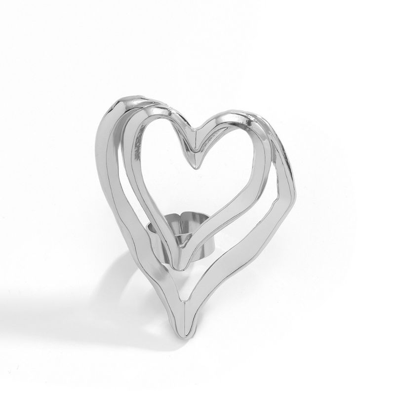 Hot sales 2024 Women's Big Double Heart Thumb Fashion Ring, Decorative Accessories, Gifts_voghion.com