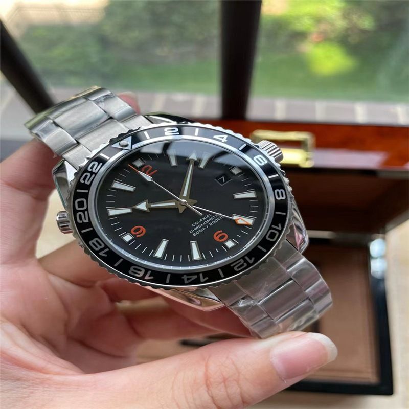 VS Haima 600 Quarter Orange Orologio da uomo completamente automatico meccanico sportivo di precisione con cinturino in acciaio in ceramica_voghion.com