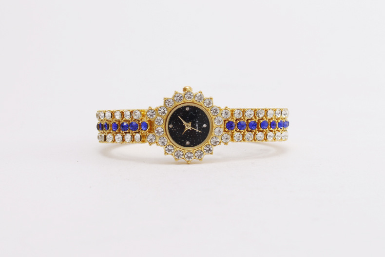 Women's Watch With Colorful Bracelet, Fashionable Diamond-Studded Quartz_voghion.com
