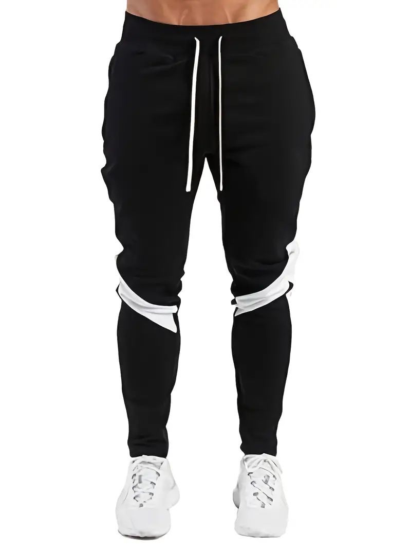 Herren-Jogginghose mit Fleecefutter für den Winter – weiche Baumwollmischung, elastischer Bund, lässig und sportlich, Grau und Schwarz (S-XXL)_voghion.com