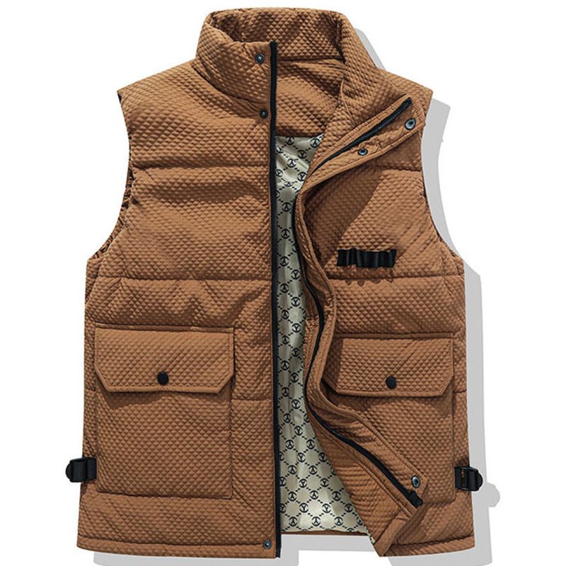 Semir Group GLM abbigliamento da lavoro in cotone autunno inverno per uomo e donna, collo alto largo, giacca gilet con spalle calde e spesse_voghion.com