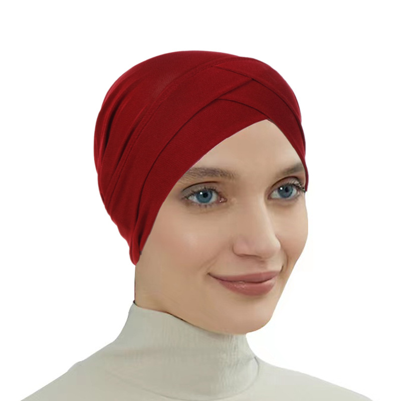 Crossover i panna för kvinnor Mjuk, fashionabel och mångsidig hatt med pannband Pulloverhatt för alla årstider_voghion.com