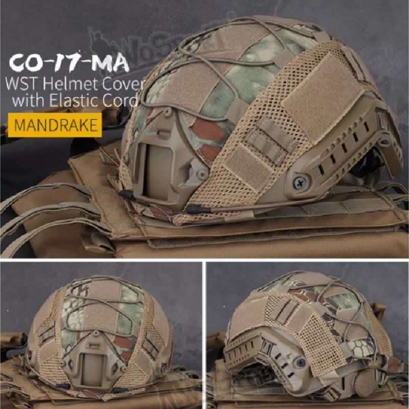 Copertura per casco da combattimento mimetica per fucile ad aria compressa, caccia militare da combattimento CS FAST PJ/BJ/MH, accessori per casco ad alto taglio, espansione_voghion.com