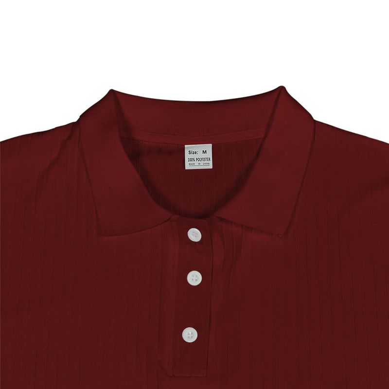 Polo Henley de punto a rayas con cuello vuelto para hombre, camiseta informal holgada, novedad de 2024_voghion.com