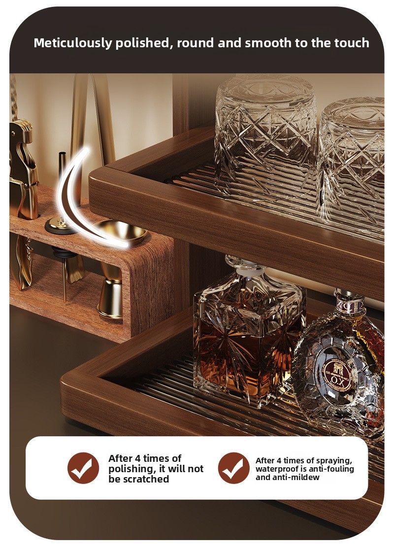 Home Multi-layer Desktop Simple Wine Glass Coffee Cup Table Tea Set Organizer Storage Rack_voghion.com