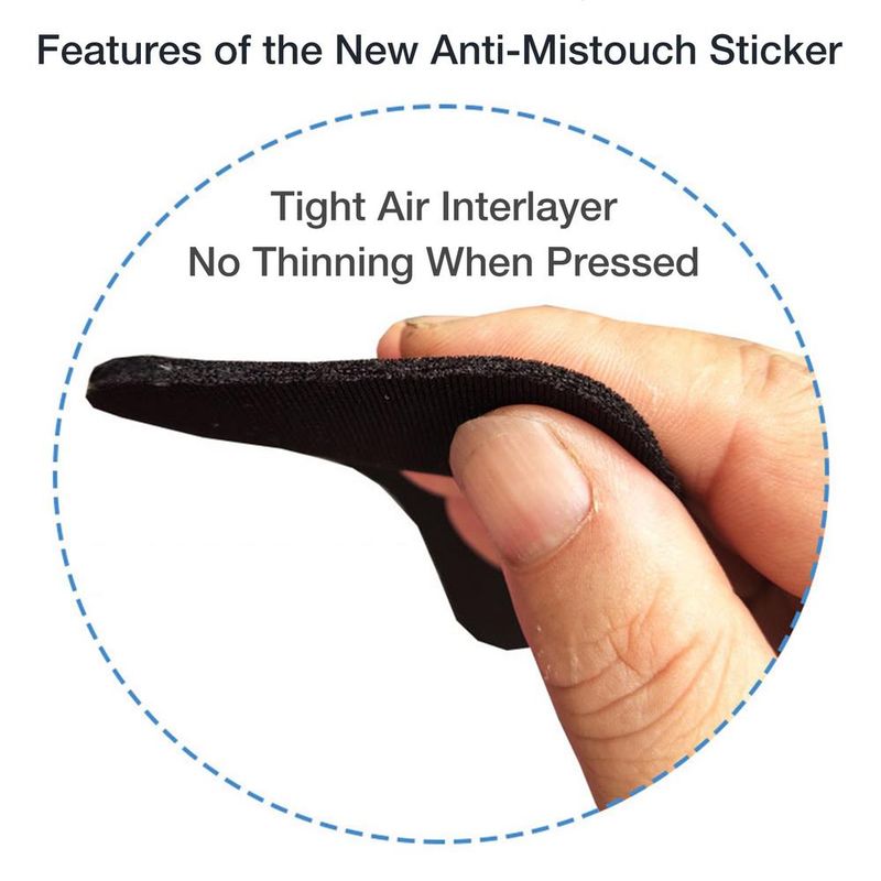 Guanto anti-incrostazione per tavoletta grafica e pittura anti-touch a due dita, destro e sinistro, per schermo iPad_voghion.com