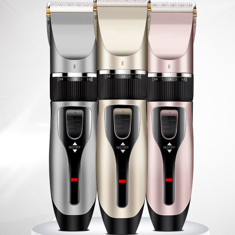 Professional Cordless Hair Clipper For Men & Kids - Titanium Alloy Blade, Powerful Brushless Motor, 5 Adjustable Guards, Rechargeable & Quiet_voghion.com