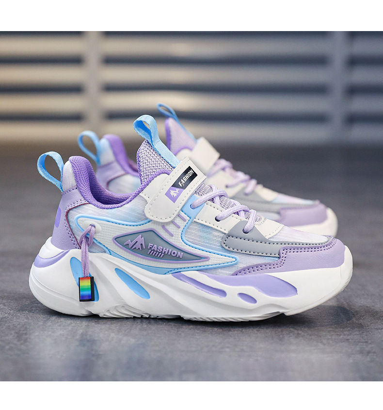 Mädchenschuhe Frühling und Herbst Neue Mesh-Sommer-Kindersportschuhe Obermaterial aus Leder, lässige Laufschuhe für große Jungen_voghion.com