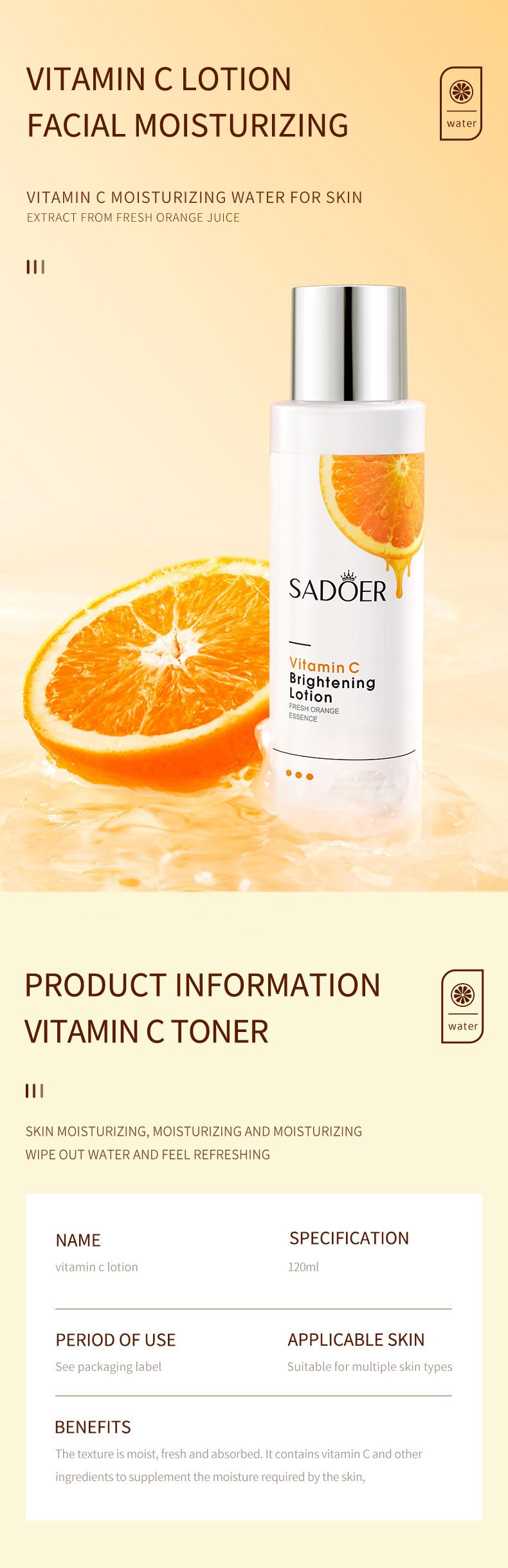 Vitamin C Whitening Skin Care Set Eye Face Cream Essence_voghion.com