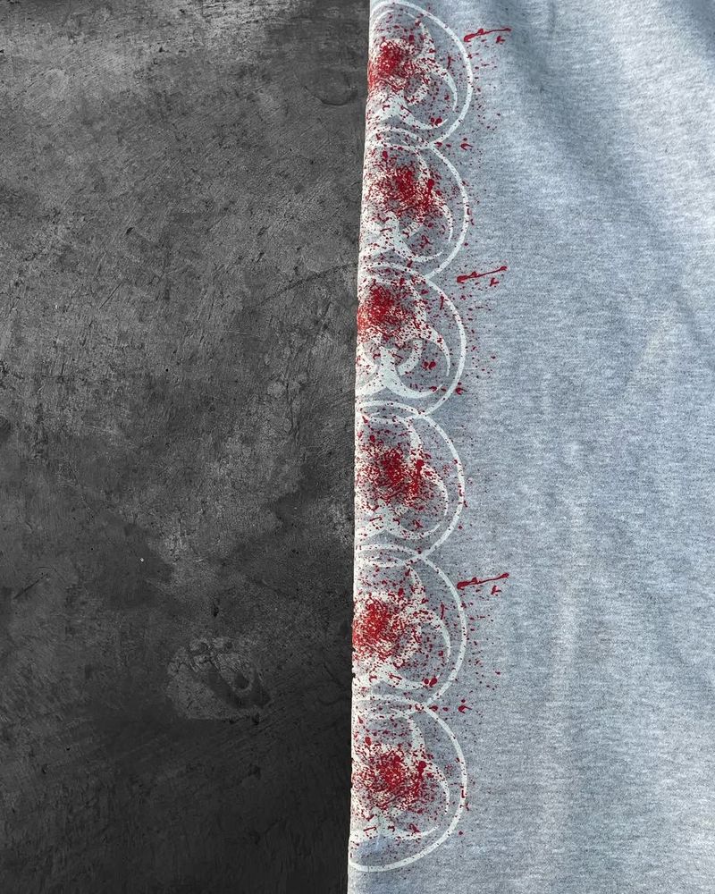 Men's Clothing Elastic Rope Sweatpants Printed Pattern Casual Trousers High Street Hip Hop Rap Street_voghion.com