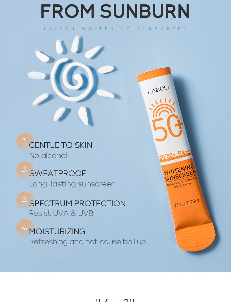 Makeup Tool Kits Sunscreen 8g Laikou Hydrating Moisturizing Protective Milk Isolation Cream_voghion.com