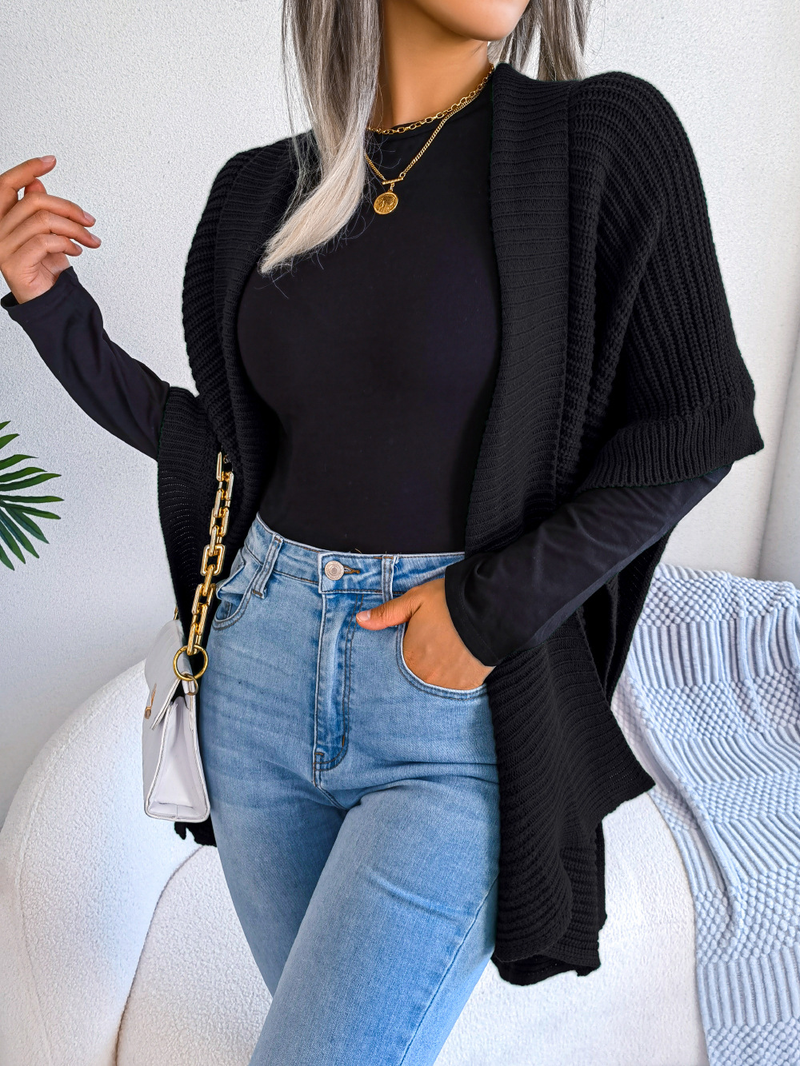 Ropa de mujer Ins estilo real tiro otoño e invierno casual suelto talla grande cárdigan suéter chaqueta estación independiente ropa de mujer_voghion.com